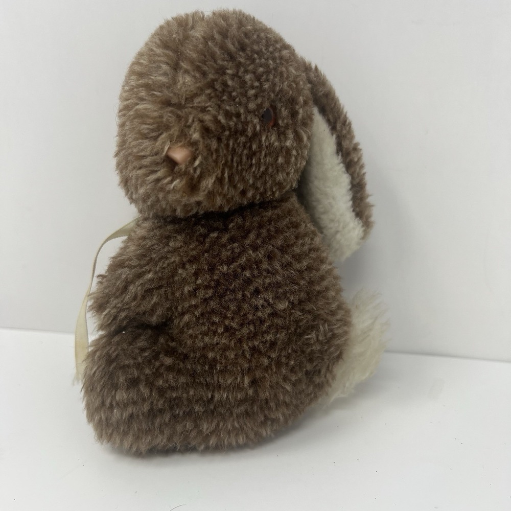 GUND‎ Brown Bunny Rabbit Plush 7" Stuffed Animal 1980 Soft Toy Collectible
